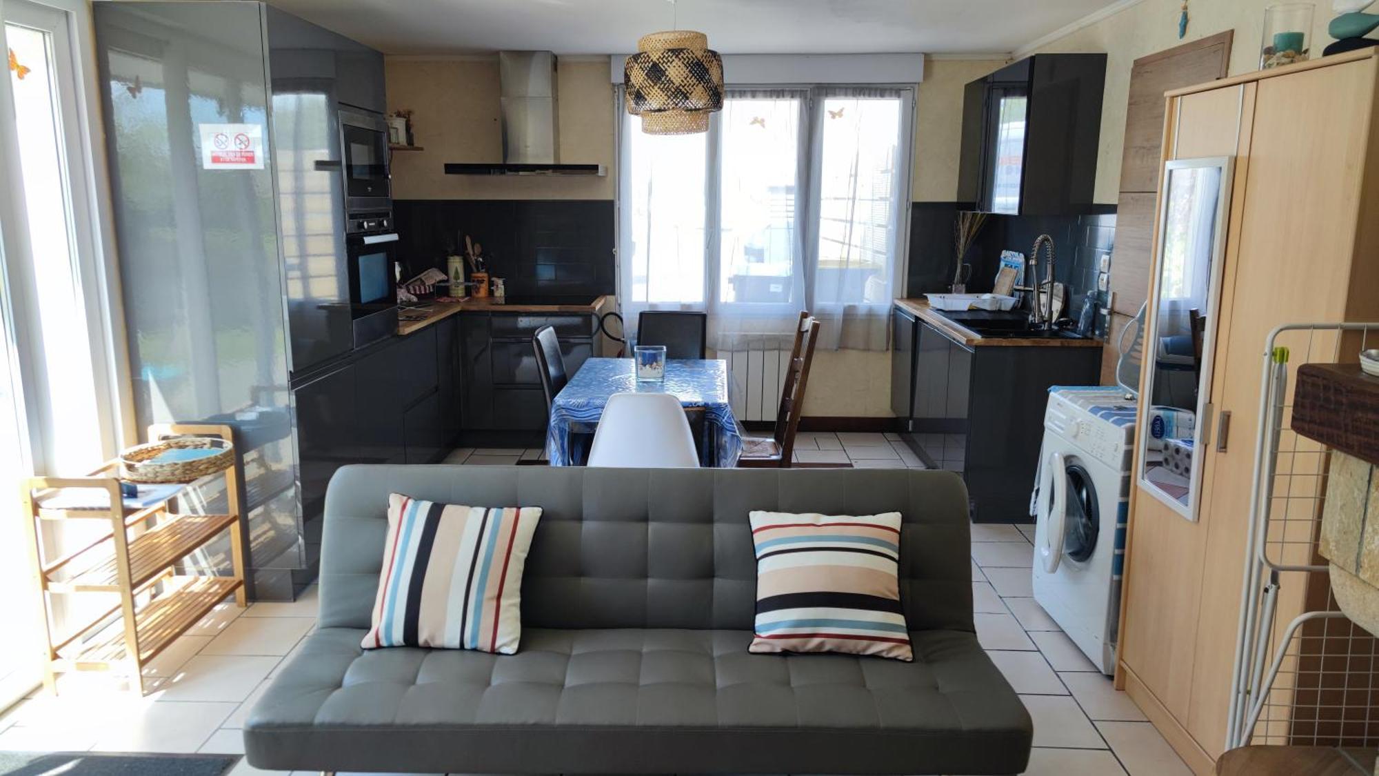 Studio La "Barque Bleue" Flamanville Extérieur photo